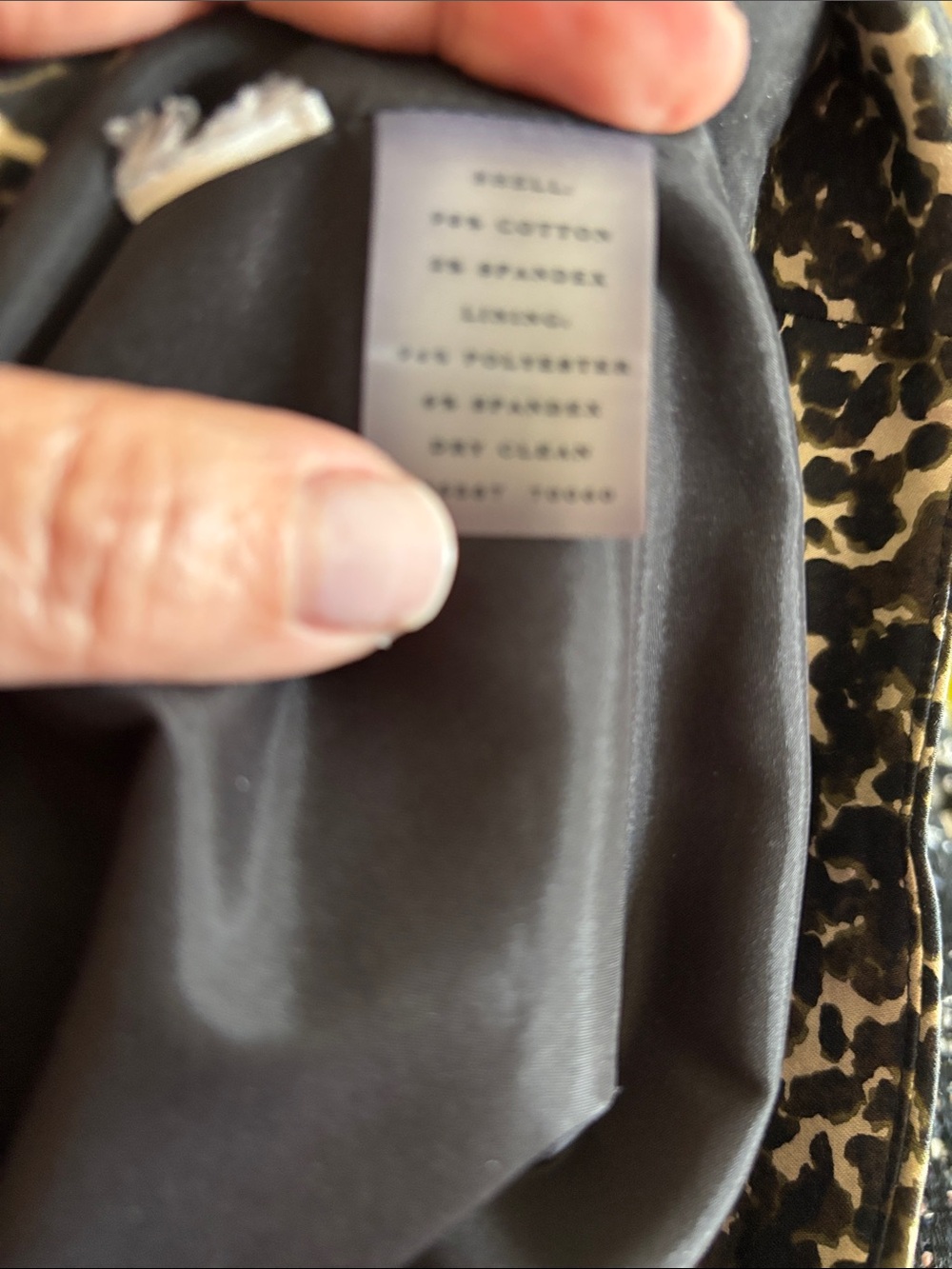 Ann Taylor Leopard Pencil Skirt - Black and Tan - Picture 5 of 5